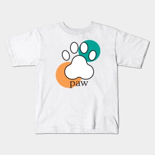 Colorful Paws Kids T-Shirt